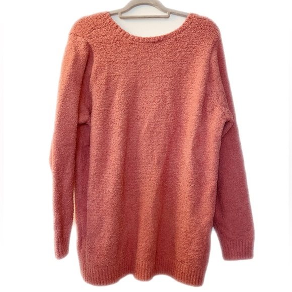 TORRID Pink Teddy Yarn Lounge Sweatshirt size 4X/26 - Picture 4 of 5